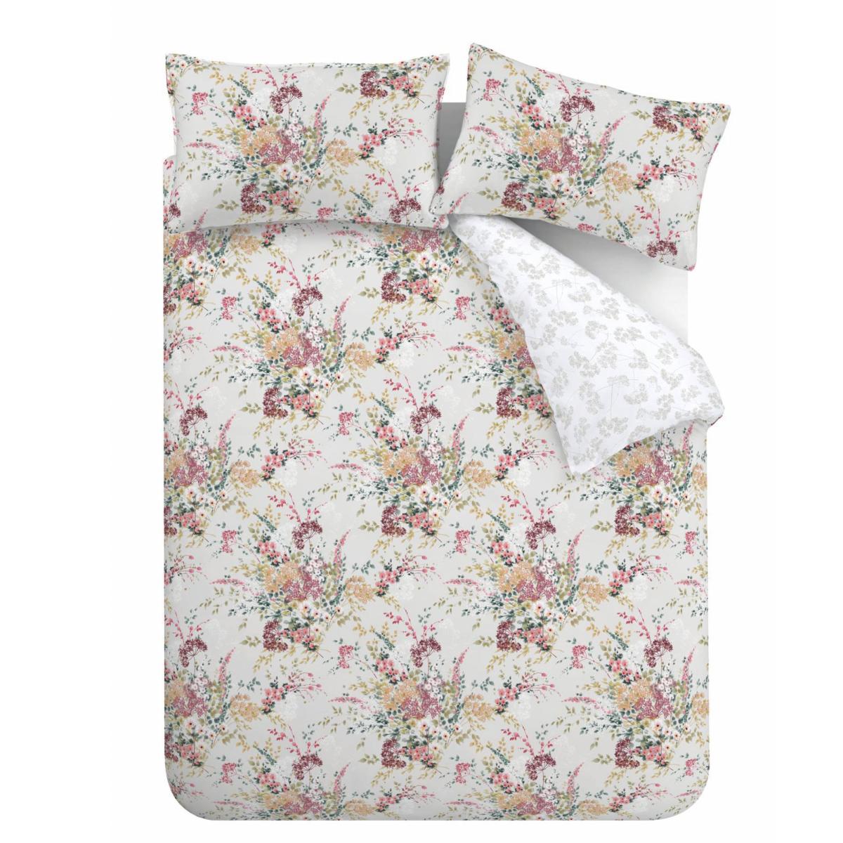 Catherine Lansfield Dried Flowers Duvet Cover and Pillowcase Set Grey – image 5