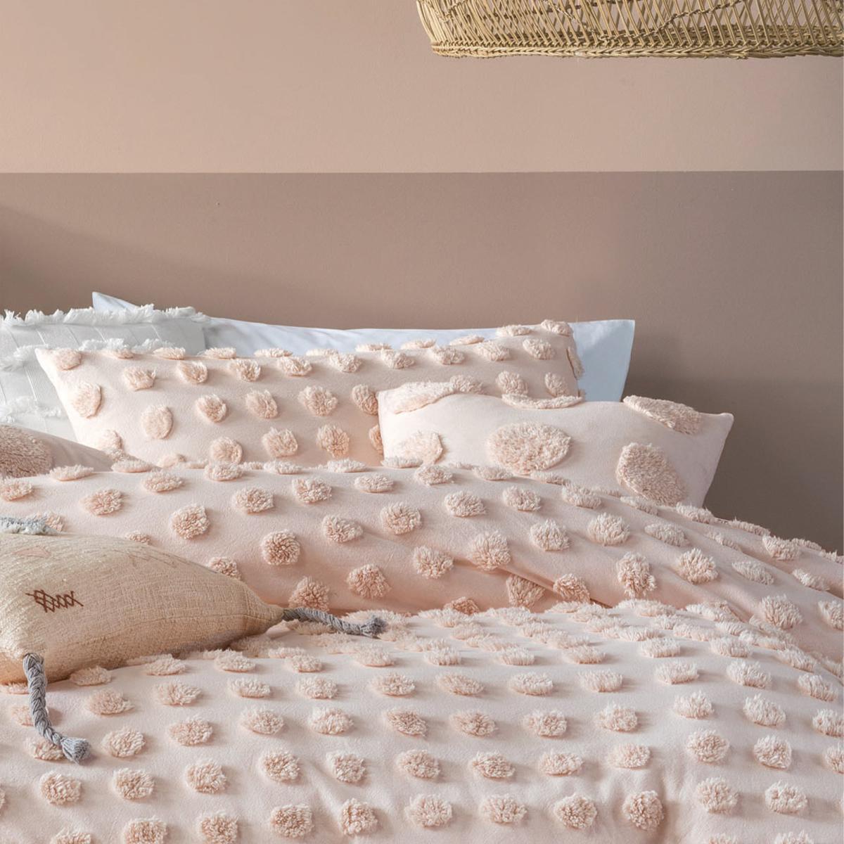 Haze Peach Duvet Cover and Pillowcase Set Peach – image 3