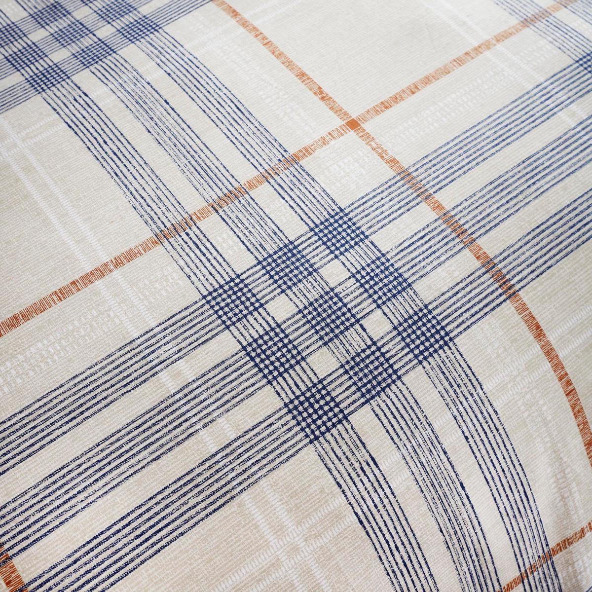 Lennox Check Navy Duvet Cover and Pillowcase Set Navy and White – image 5