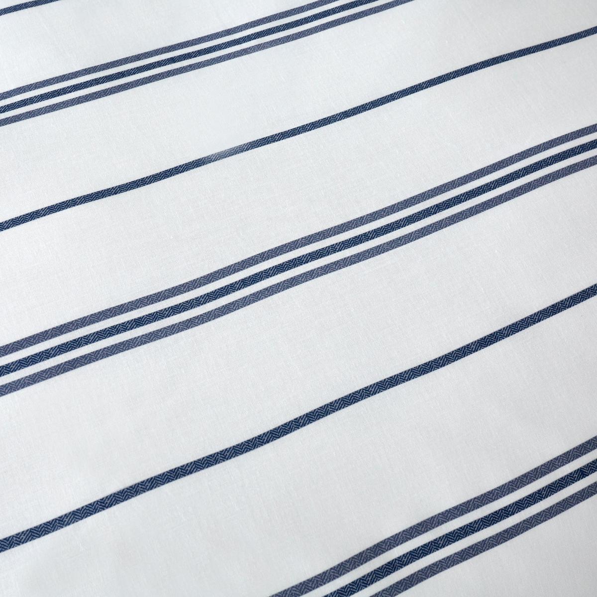 Falmouth Navy Striped Reversible Duvet Cover and Pillowcase Set Navy Blue and White – image 4