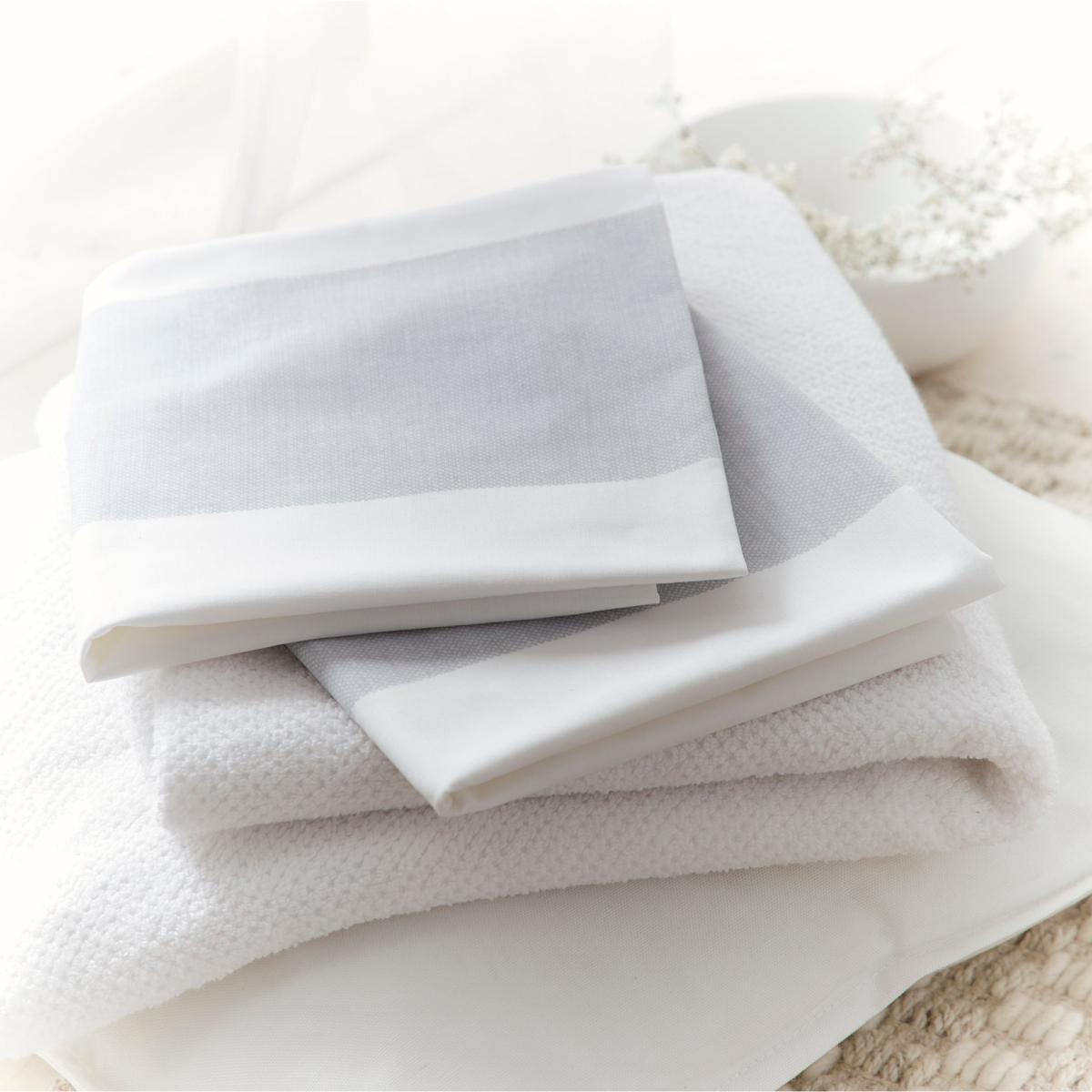 Drift Upton Eco-Friendly Duvet Cover and Pillowcase Set Silver – image 4
