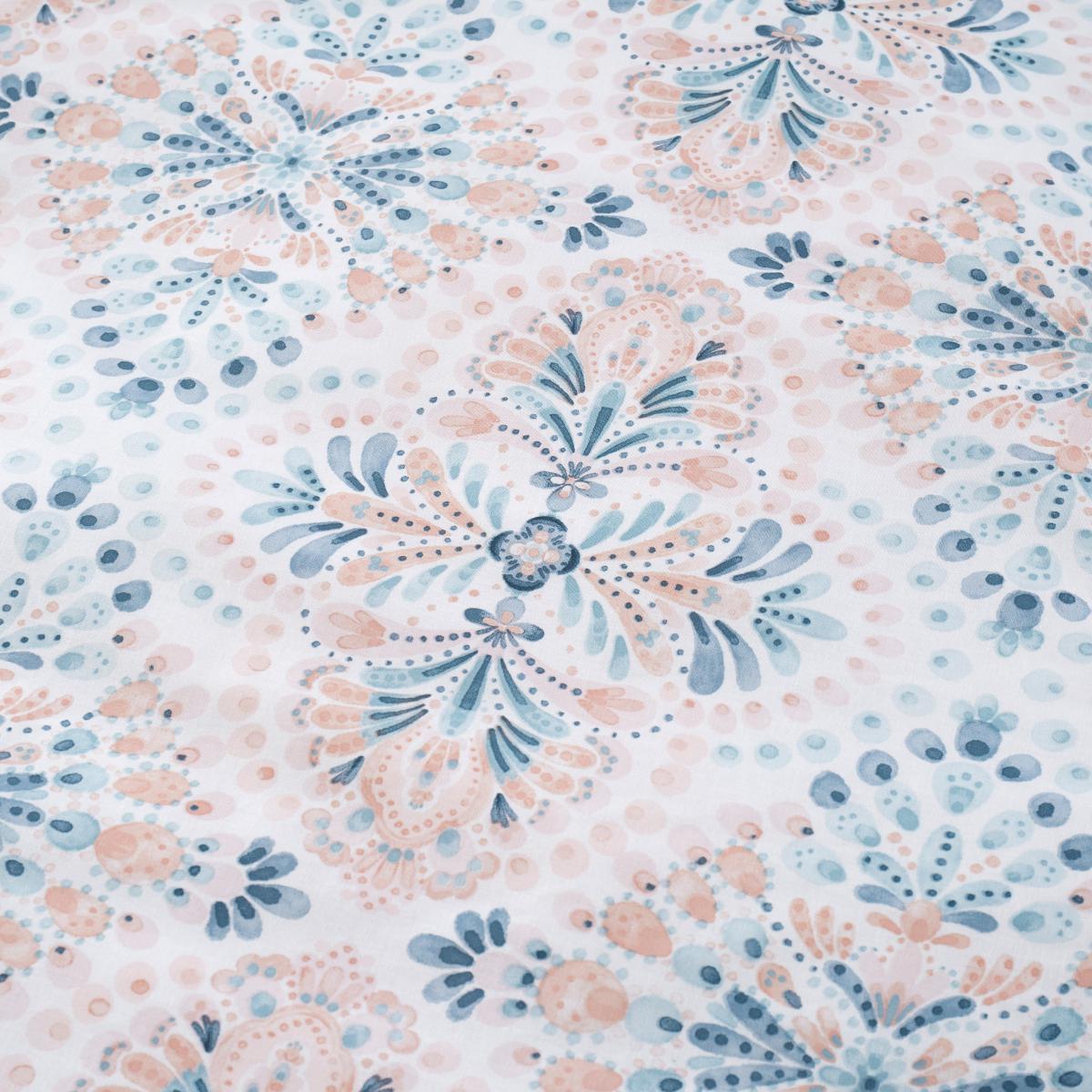 Saraya Blush 100% Cotton Duvet Cover and Pillowcase Set Blush – image 5
