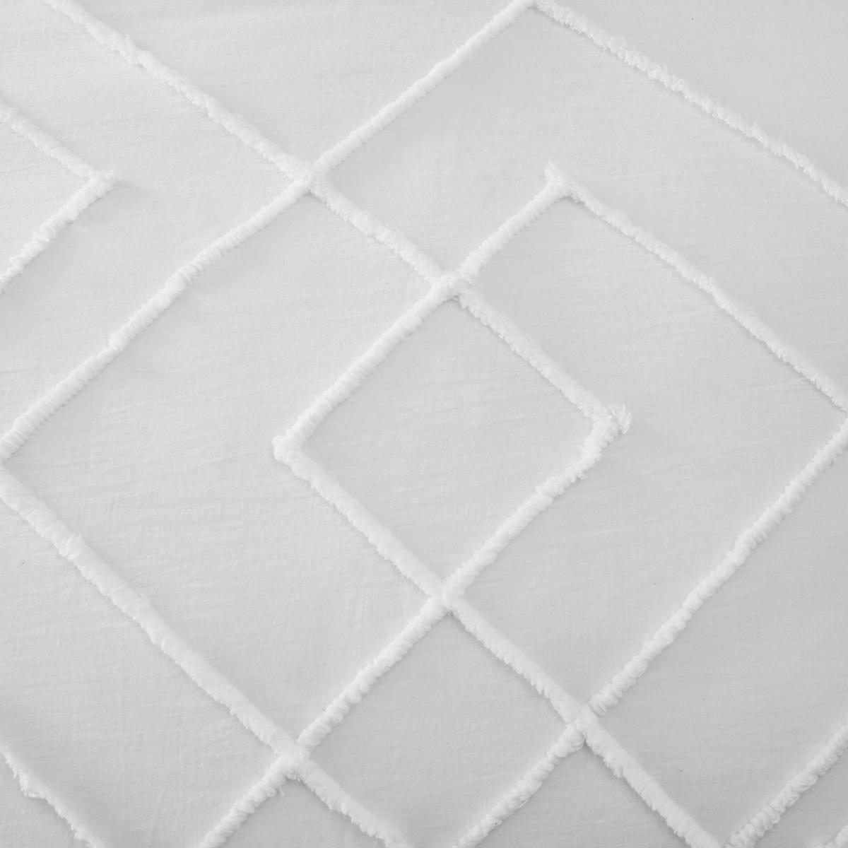 Souk White Tufted 100% Cotton Duvet Cover and Pillowcase Set White – image 2