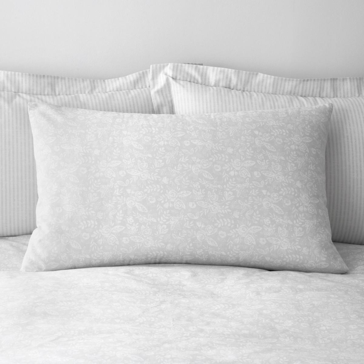 Phoebe Grey Duvet Cover and Pillowcase Set Grey and White – image 5