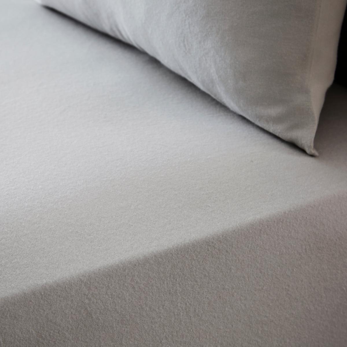 Simply Brushed Cotton Duvet Cover and Pillowcase Set Silver – image 3