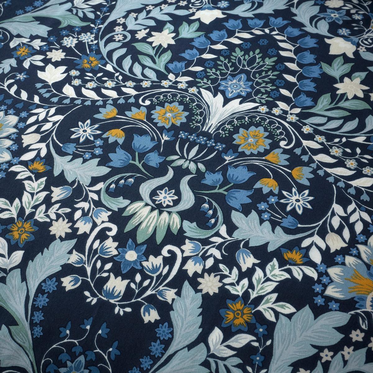 Hardwick Blue Duvet Cover and Pillowcase Set Blue, Yellow and White – image 6