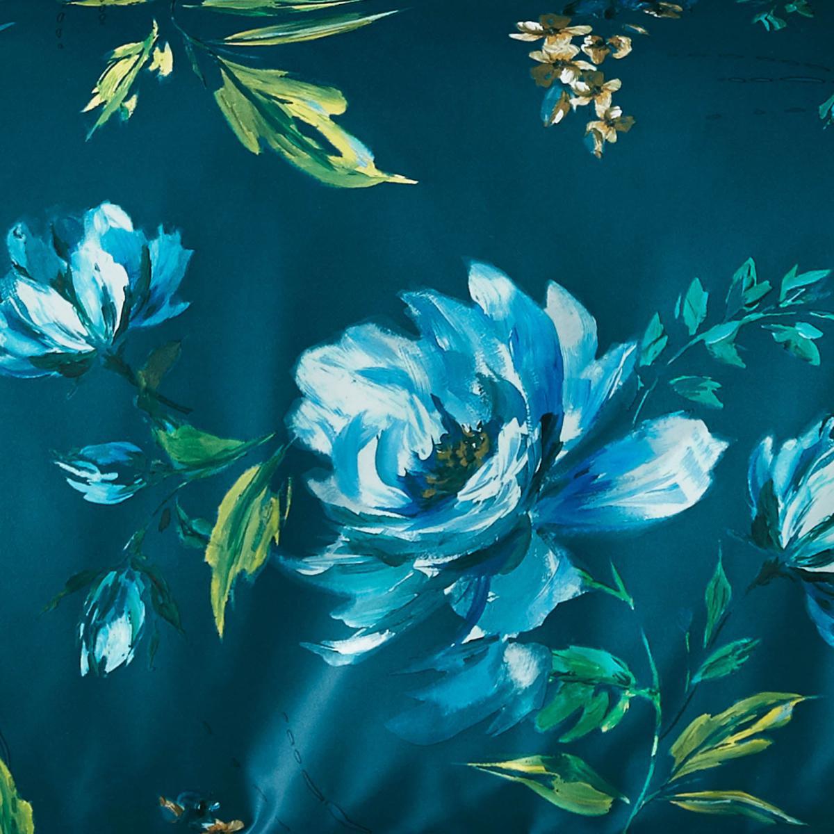 Charm Floral Teal Reversible Duvet Cover and Pillowcase Set Teal – image 2