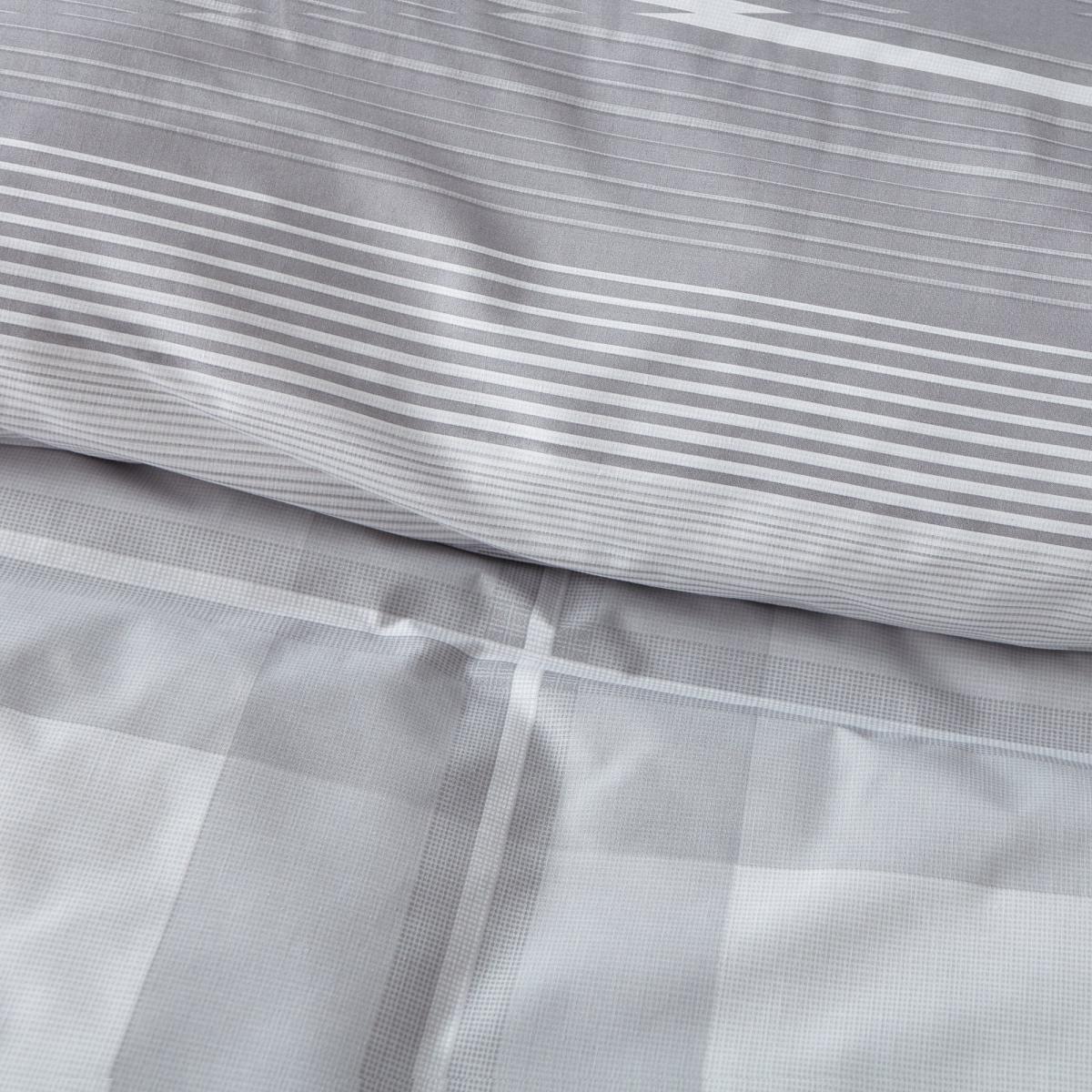 Colby Grey Reversible Duvet Cover and Pillowcase Set Grey – image 3