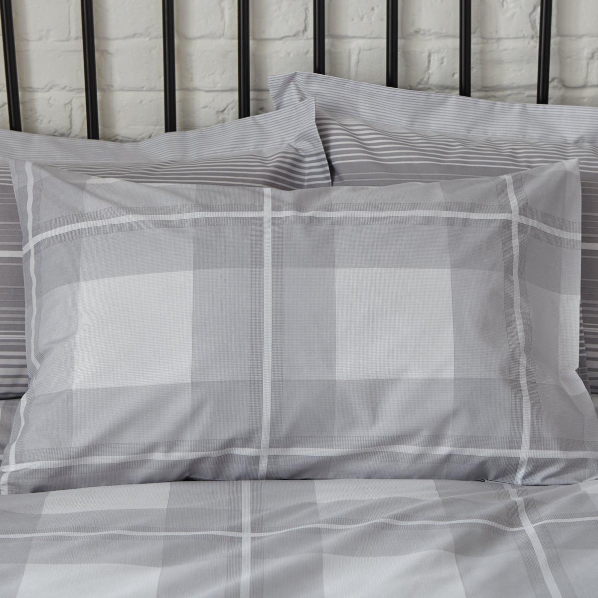 Colby Grey Reversible Duvet Cover and Pillowcase Set Grey – image 5