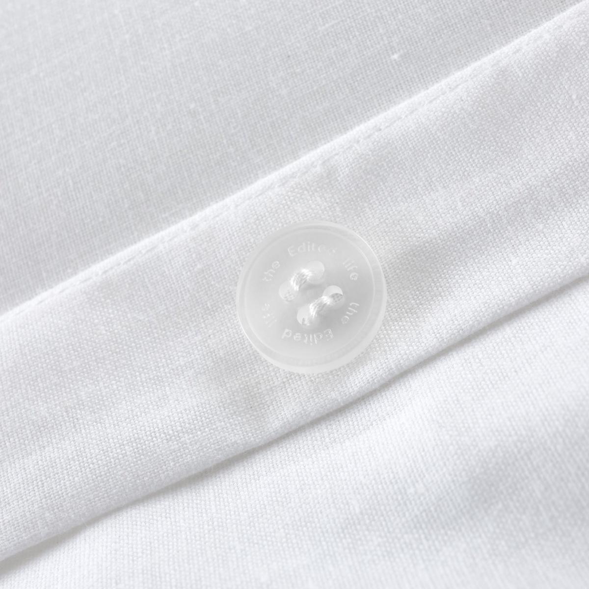 White 100% Organic Cotton Duvet Cover and Pillowcase Set Organic Cotton White – image 9