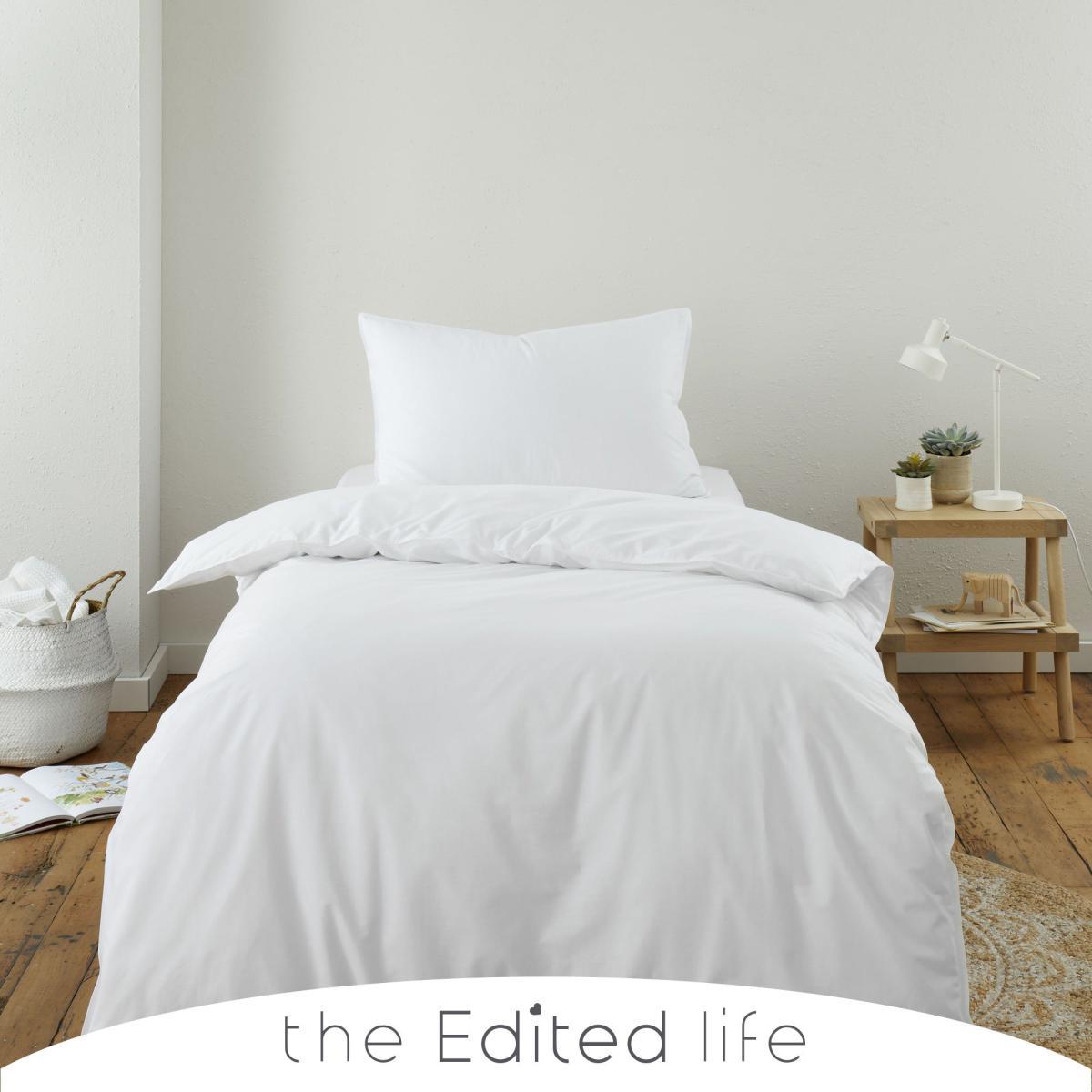 White 100% Organic Cotton Duvet Cover and Pillowcase Set Organic Cotton White – image 1