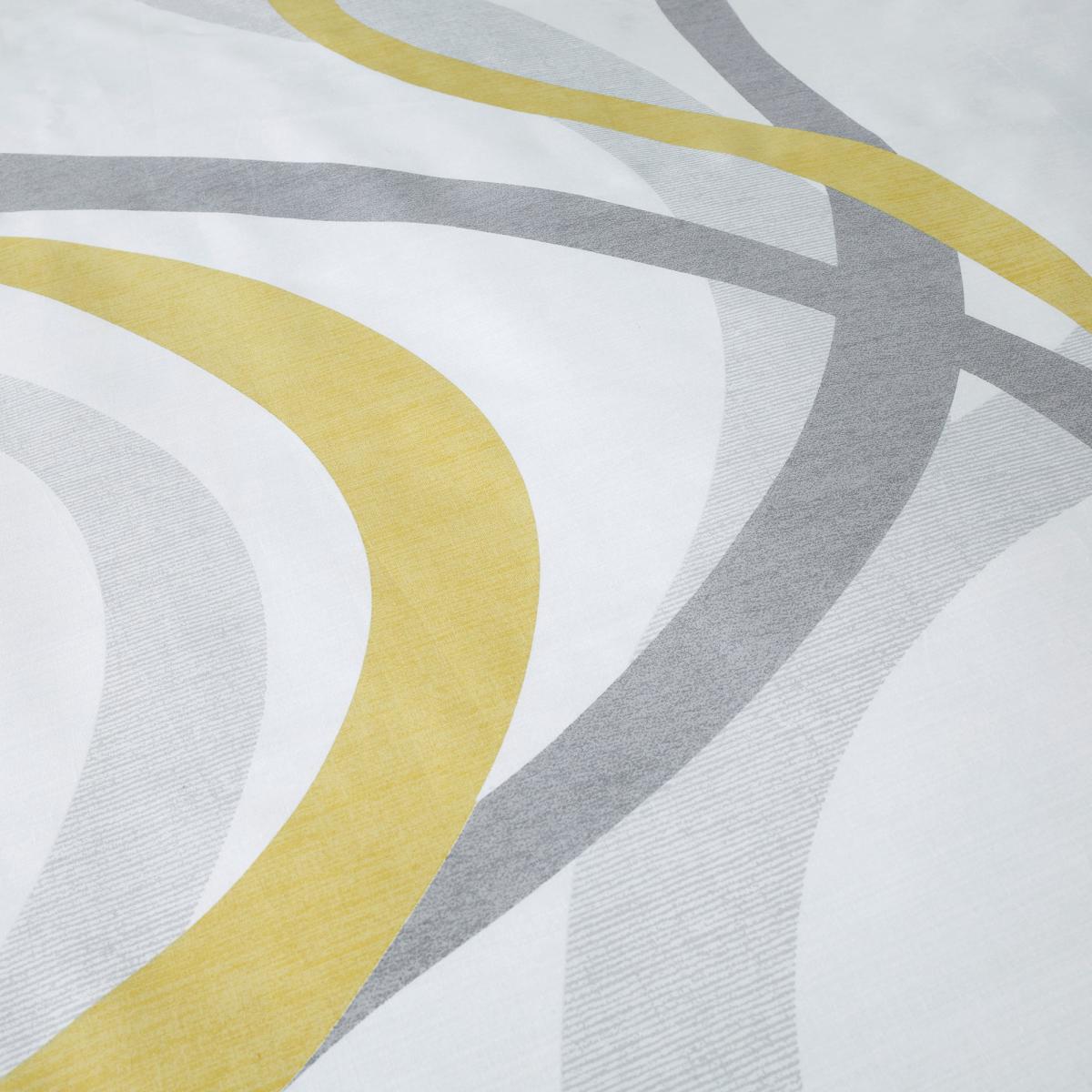 Mirage Ochre Reversible Duvet Cover and Pillowcase Set Ochre (Yellow) – image 4
