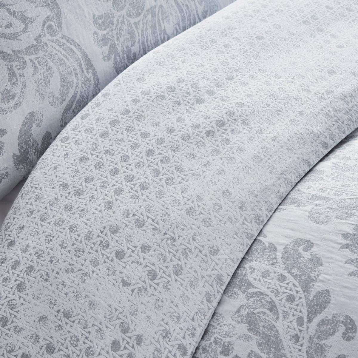 Dorma Orvieto Grey 100% Cotton Duvet Cover and Pillowcase Set Light Grey – image 3