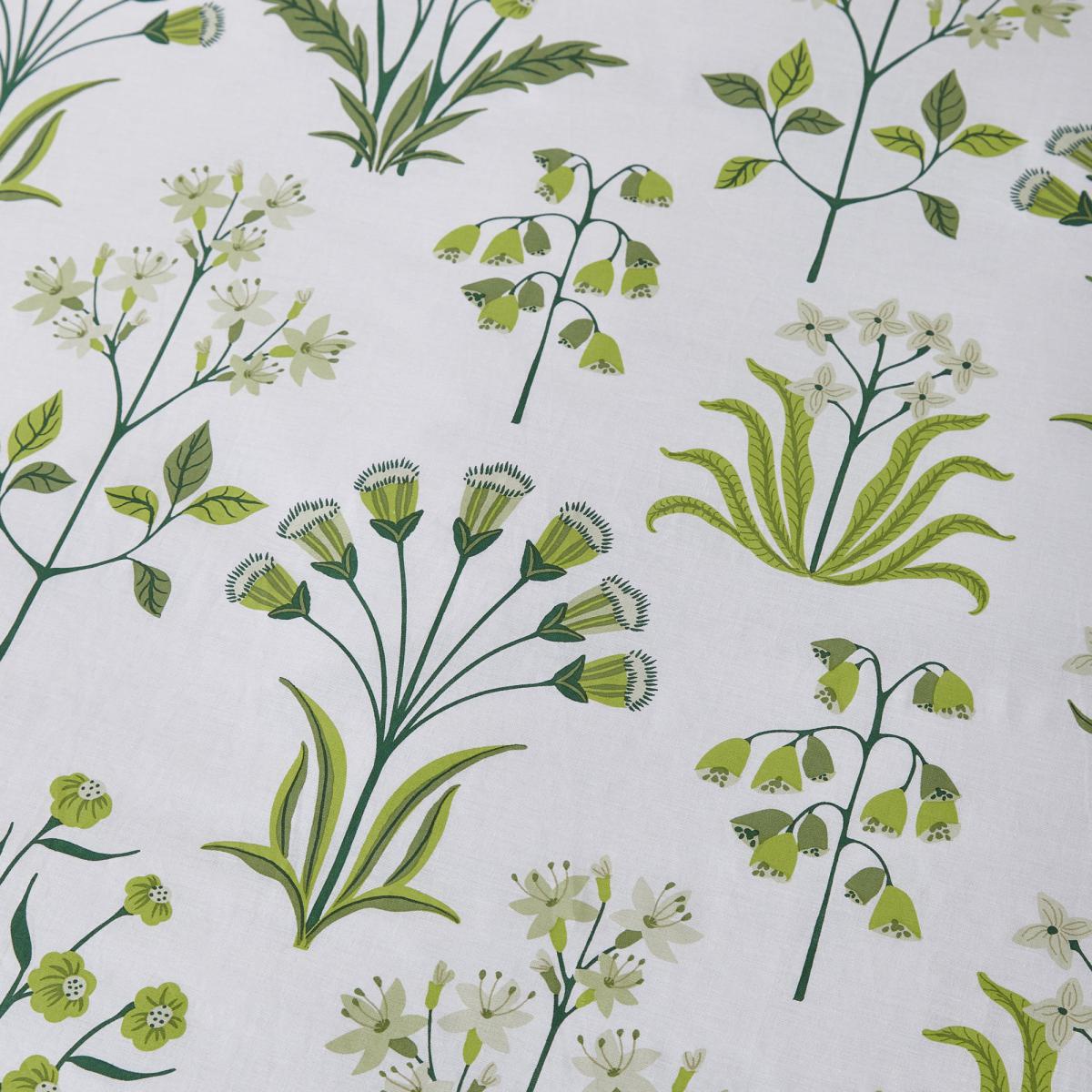 Florentina Green 100% Cotton Reversible Duvet Cover and Pillowcase Set Green and White – image 6