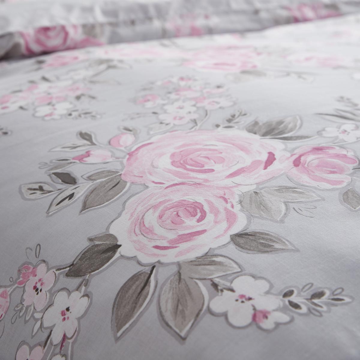 Rosemont Grey Duvet Cover and Pillowcase Set Grey – image 4