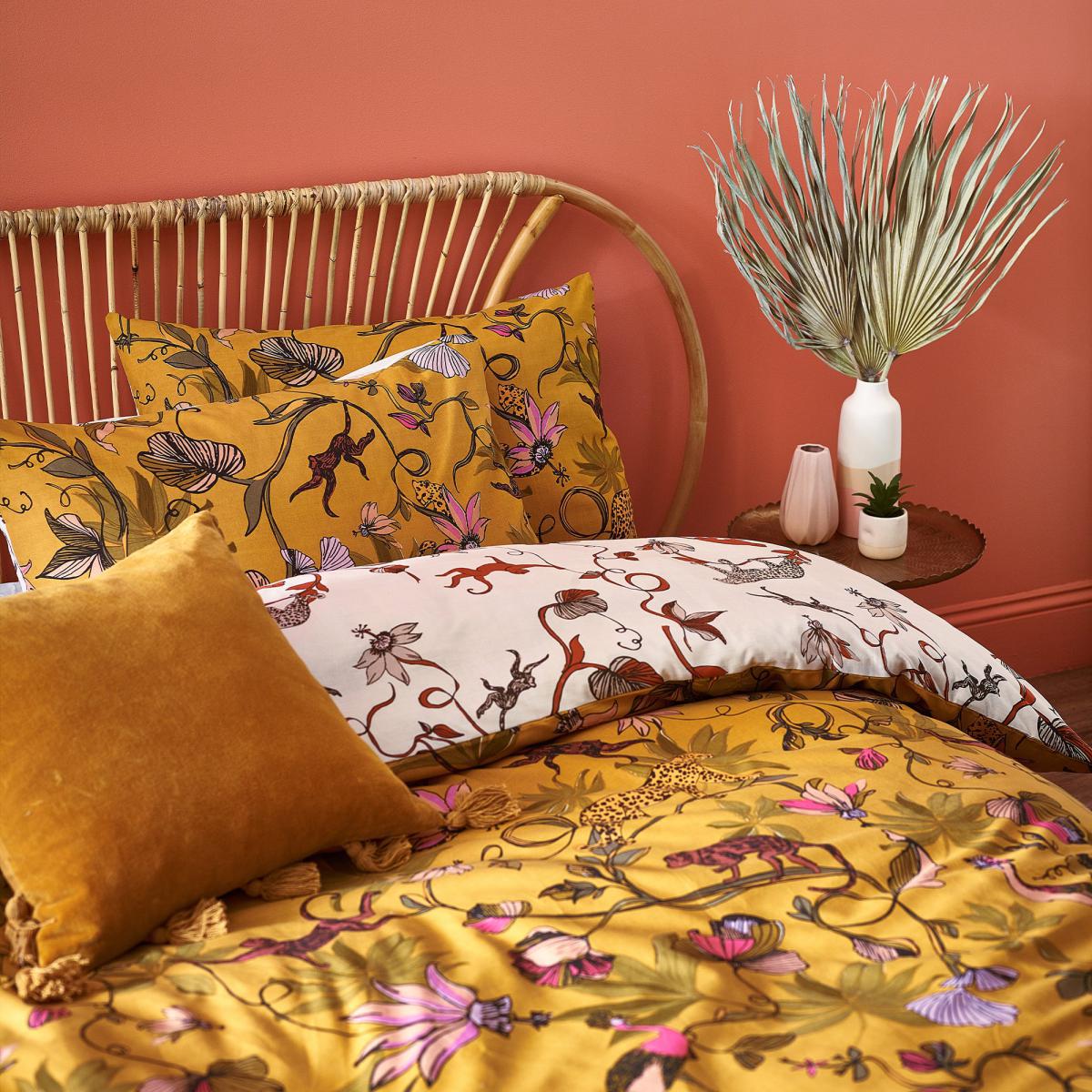 Furn. Wildings Ochre Duvet Cover and Pillowcase Set Ochre – image 2