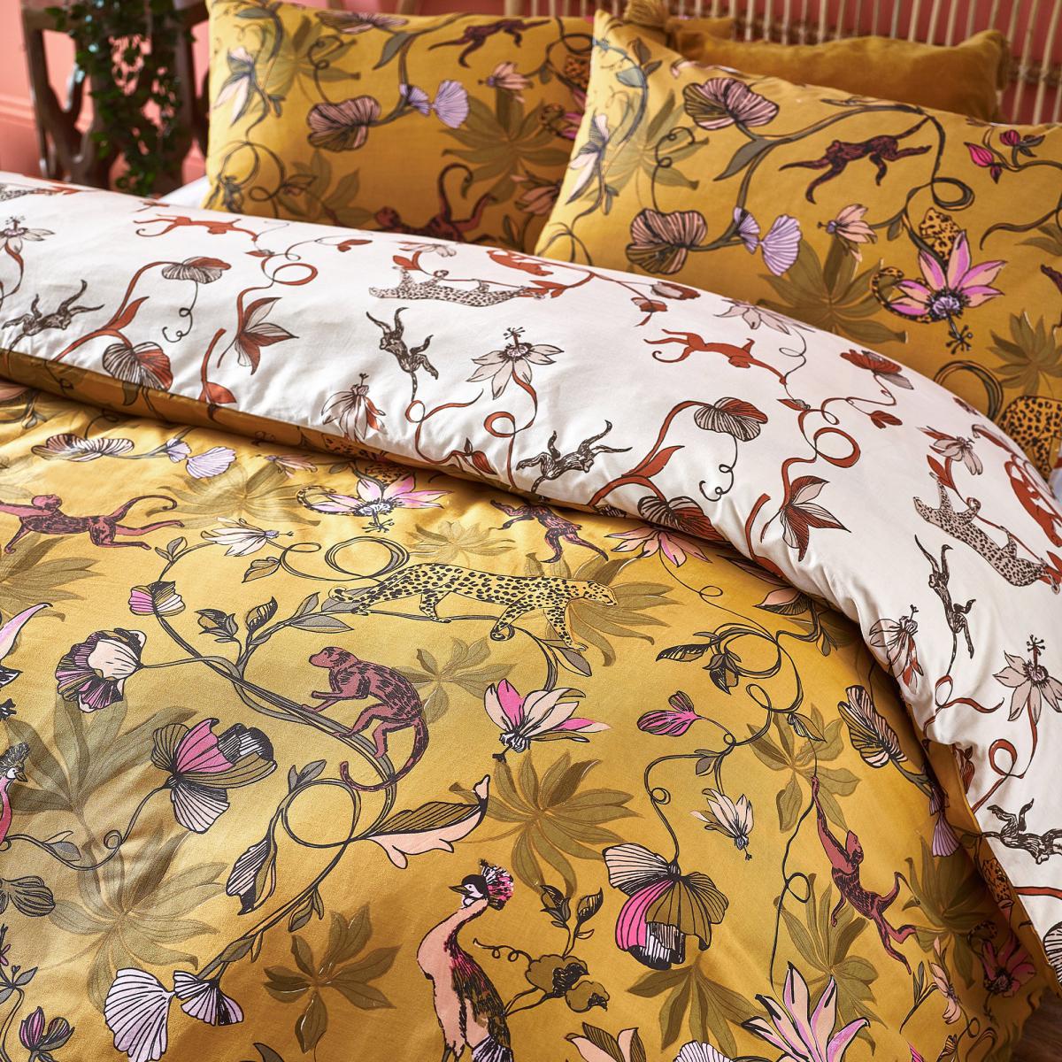 Furn. Wildings Ochre Duvet Cover and Pillowcase Set Ochre – image 3