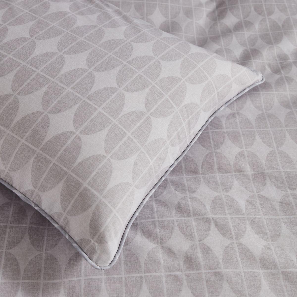Content By Terence Conran Orby Ovals 100% Cotton Duvet Cover and Pillowcase Set Natural (Grey) – image 3
