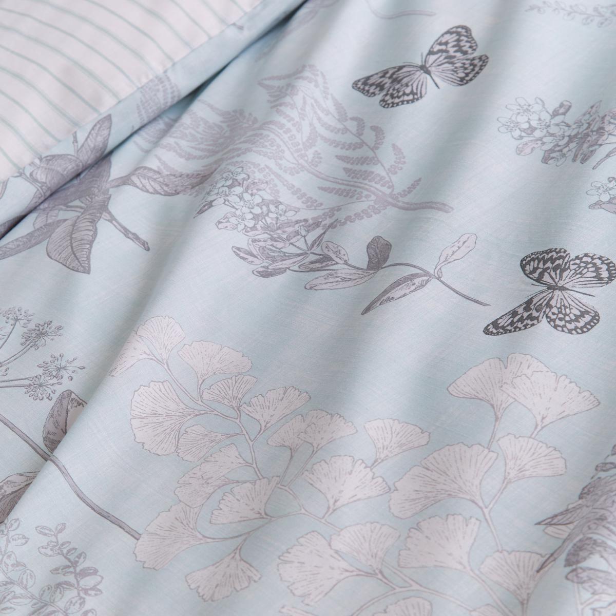 Catherine Lansfield Floral Butterfly Duck Egg Duvet Cover and Pillowcase Set Duck Egg (Blue) – image 3