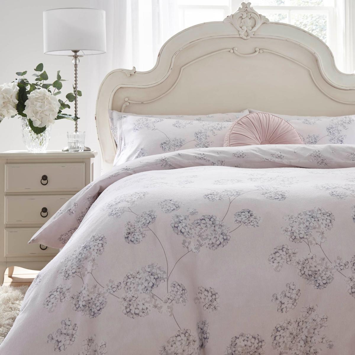 Holly Willoughby Adeline Blush 100% Brushed Cotton Reversible Duvet Cover and Pillowcase Set Blush (Pink) – image 2