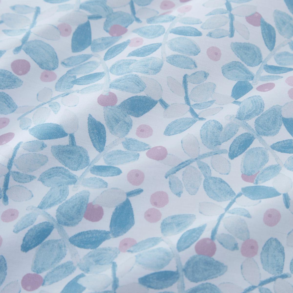 Naive Floral Blue 100% Cotton Reversible Duvet Cover and Pillowcase Set Blue – image 6