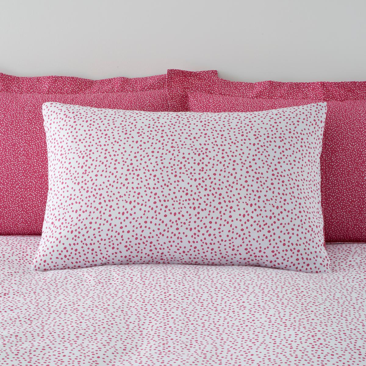 Dottie Pink 100% Cotton Duvet Cover and Pillowcase Set Pink – image 3