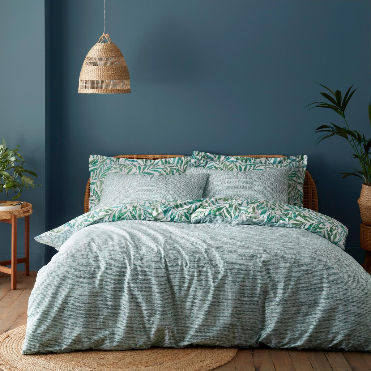 Willow Dottie Green Duvet Cover and Pillowcase Set Green – image 2