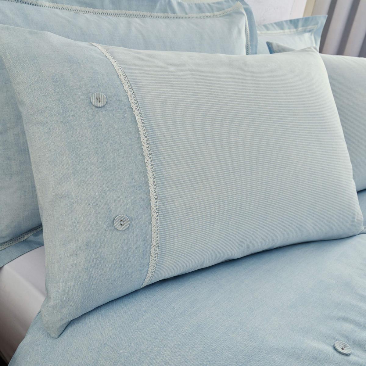 Millie Blue Duvet Cover and Pillowcase Set Blue – image 3