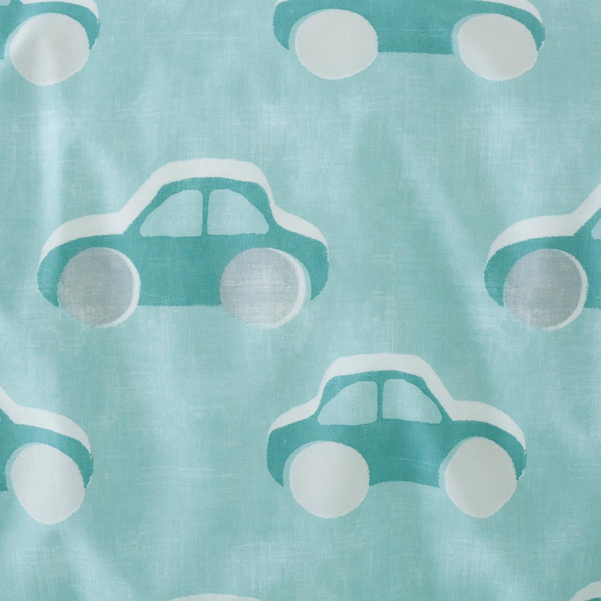 Retro Cars Blue 100% Cotton Reversible Duvet Cover and Pillowcase Set Light Blue – image 5