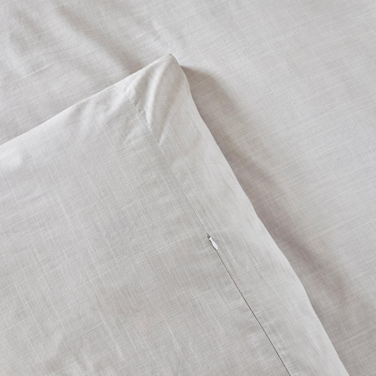 Dorma Purity Silbury Silver Silk Trim 300 Thread Count Duvet Cover and Pillowcase Set Beige – image 6
