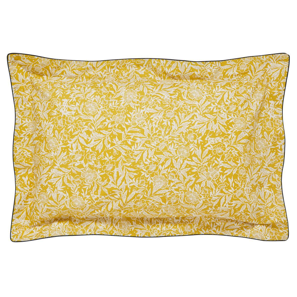 Joules Twilight Ditsy 100% Cotton Duvet Cover and Pillowcase Set Gold and White – image 4