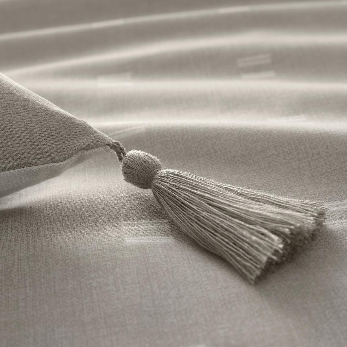 Appletree Linen Tick 100% Cotton Duvet Cover and Pillowcase Set Linen (Natural) – image 5