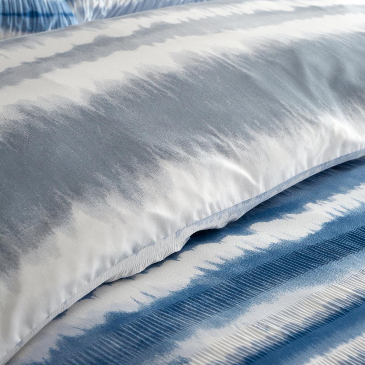 Catherine Lansfield Tie Dye Seersucker Blue Duvet Cover and Pillowcase Set Blue – image 3
