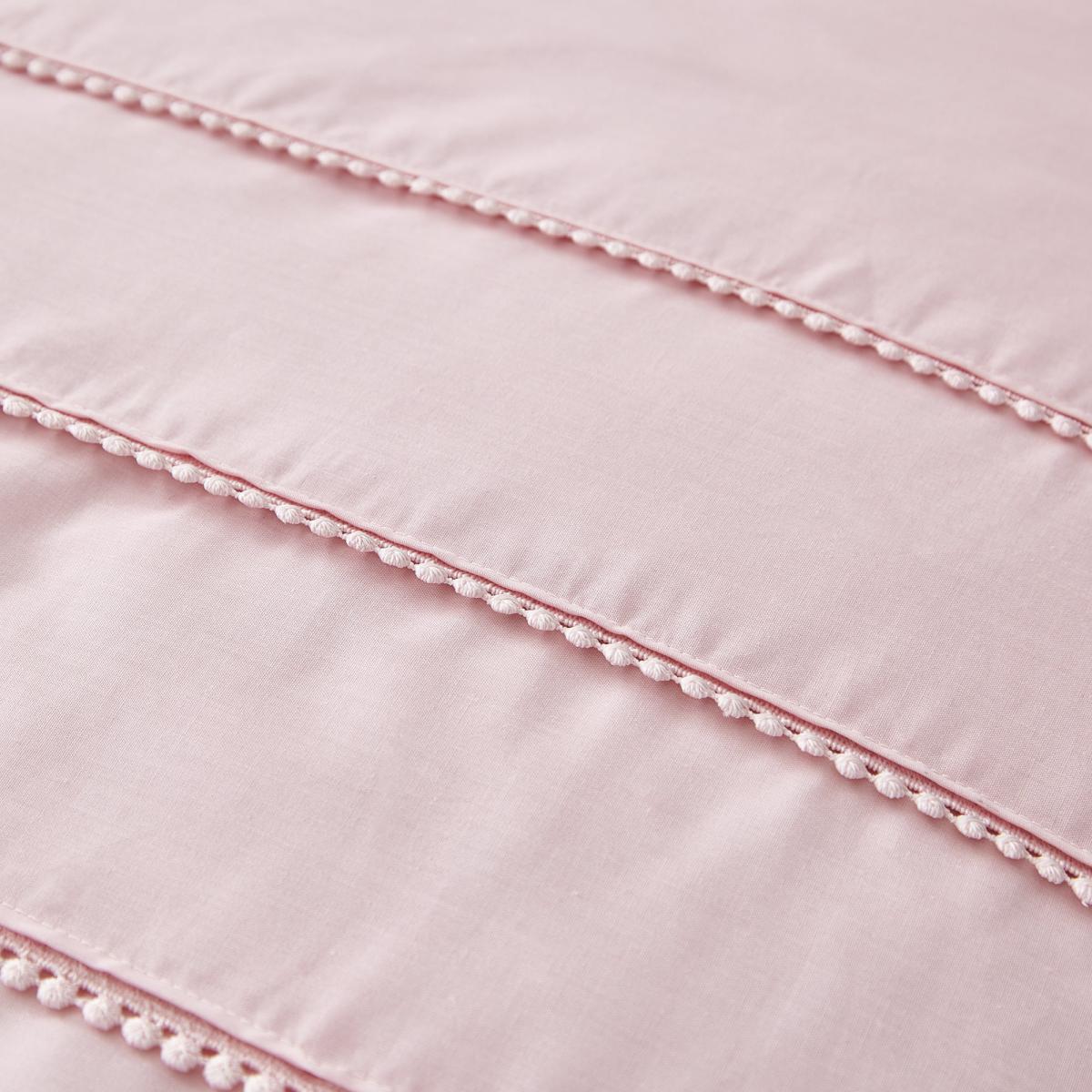 Edie Pink Pom Pom Duvet Cover and Pillowcase Set Blush – image 2
