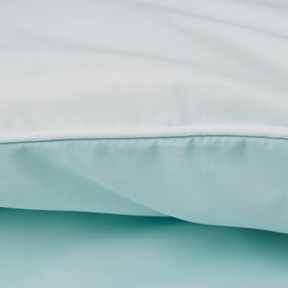 Malvern Seafoam 180 Thread Count 100% Cotton Reversible Duvet Cover and Pillowcase Set Green – image 6