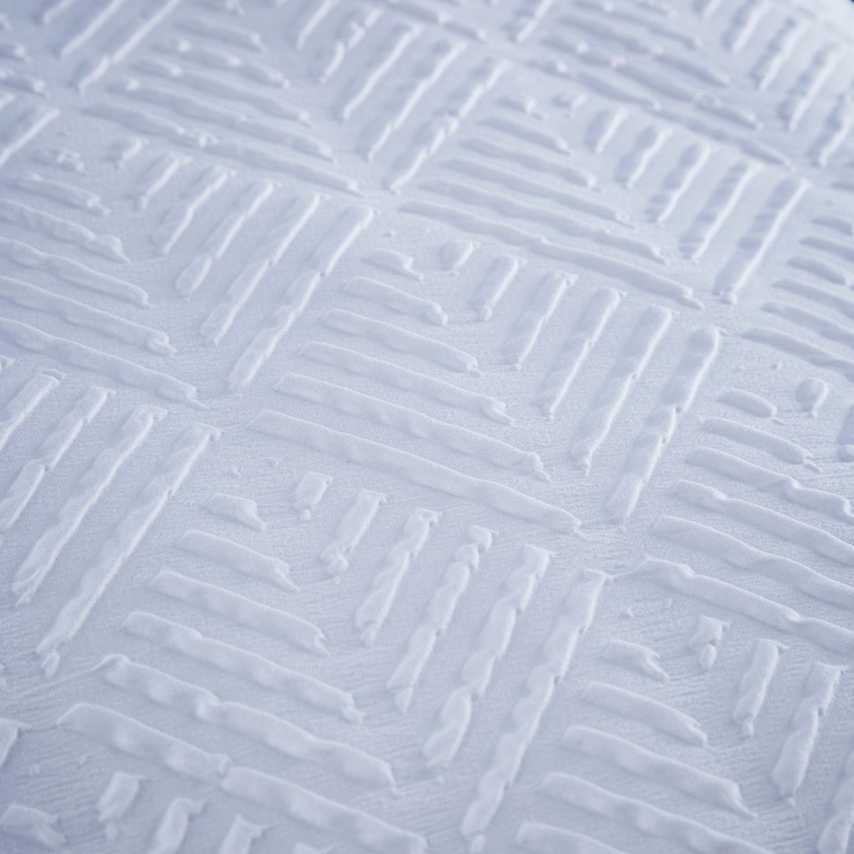 Parisa Geometric White Duvet Cover and Pillowcase Set White – image 4