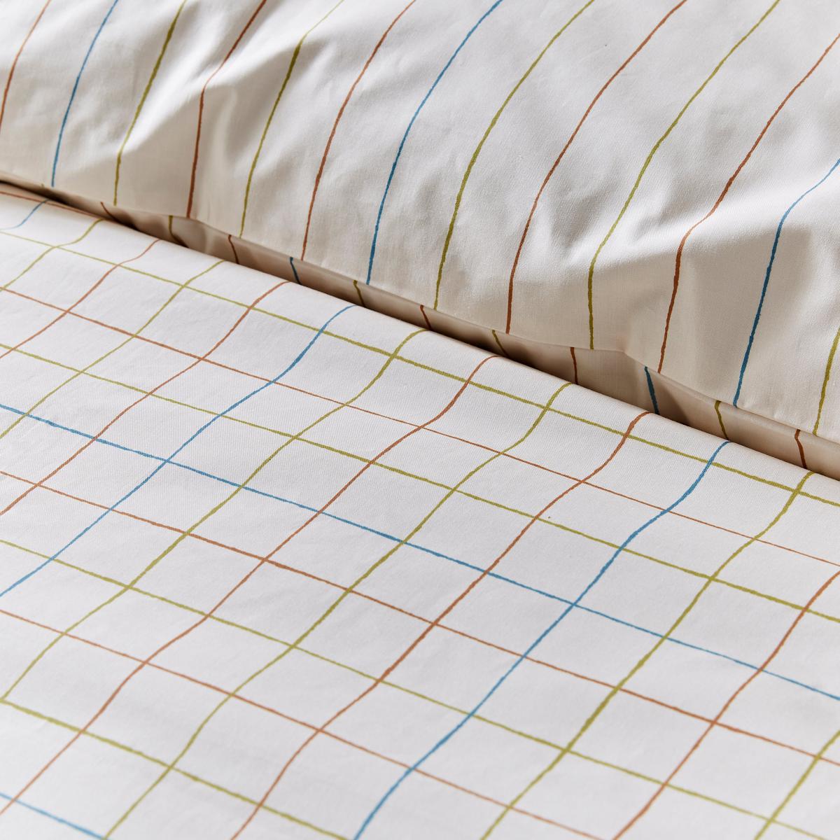 Elements Randig Natural Duvet Cover and Pillowcase Set Natural – image 5
