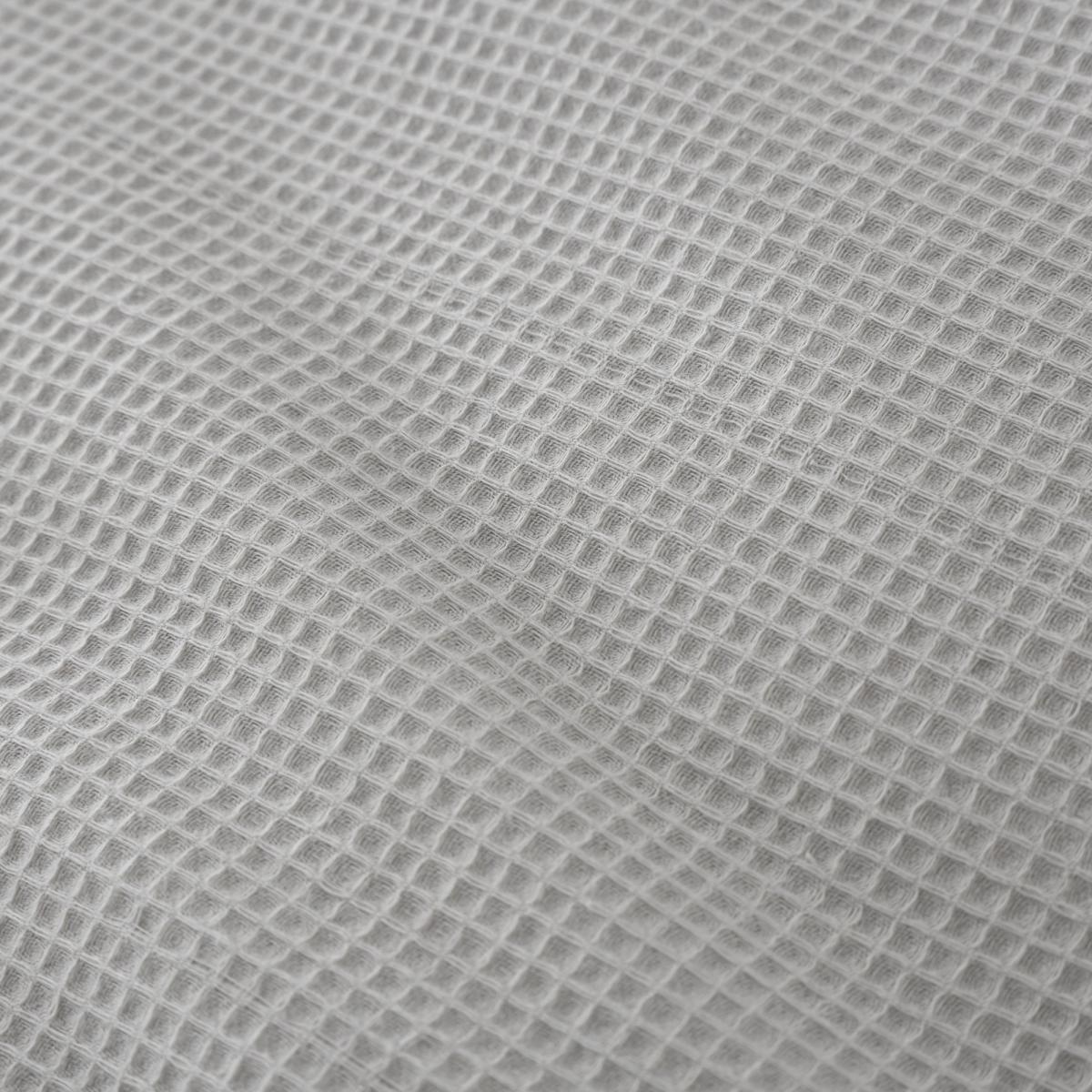 Mini Waffle Grey 100% Cotton Duvet Cover and Pillowcase Set Grey – image 3