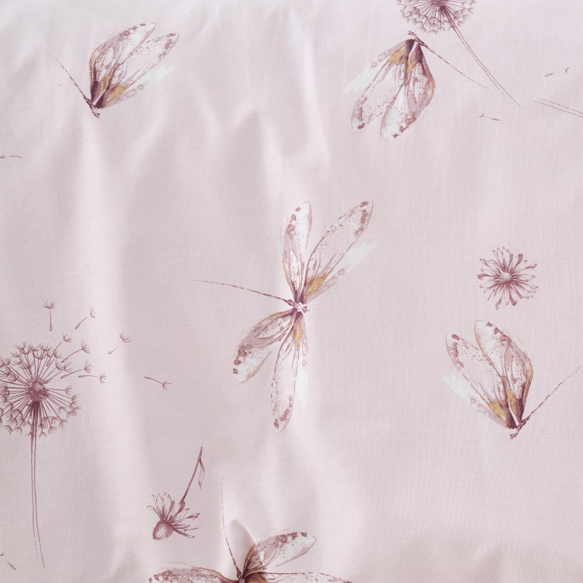 Dragonflies Pink 100% Cotton Duvet Cover and Pillowcase Set Pink – image 5