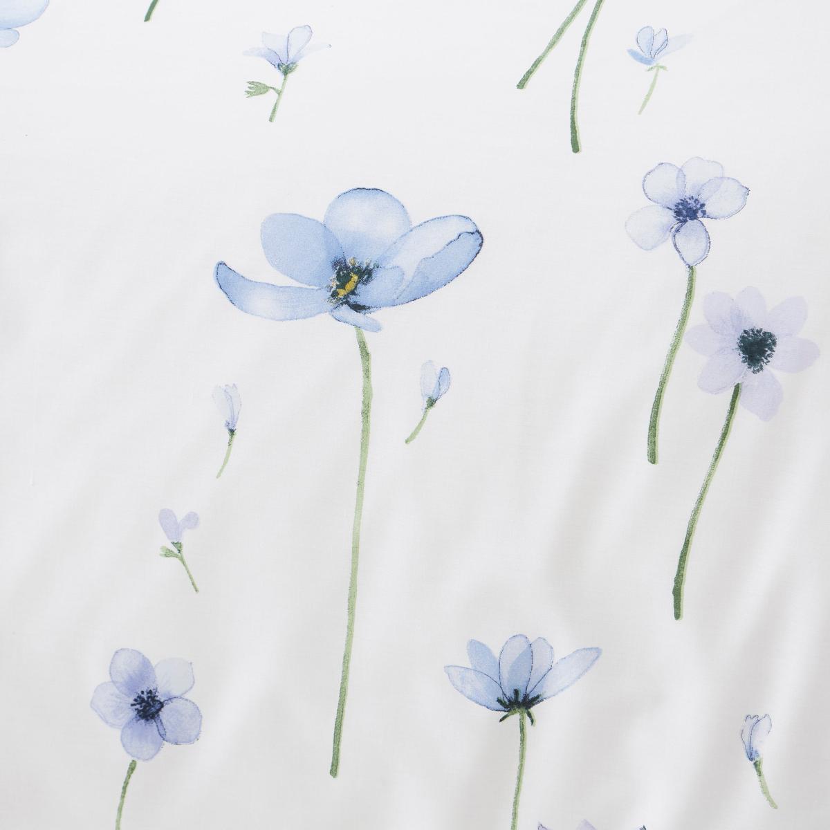 Maddie Blue Floral Reversible Duvet Cover and Pillowcase Set White and Blue – image 6