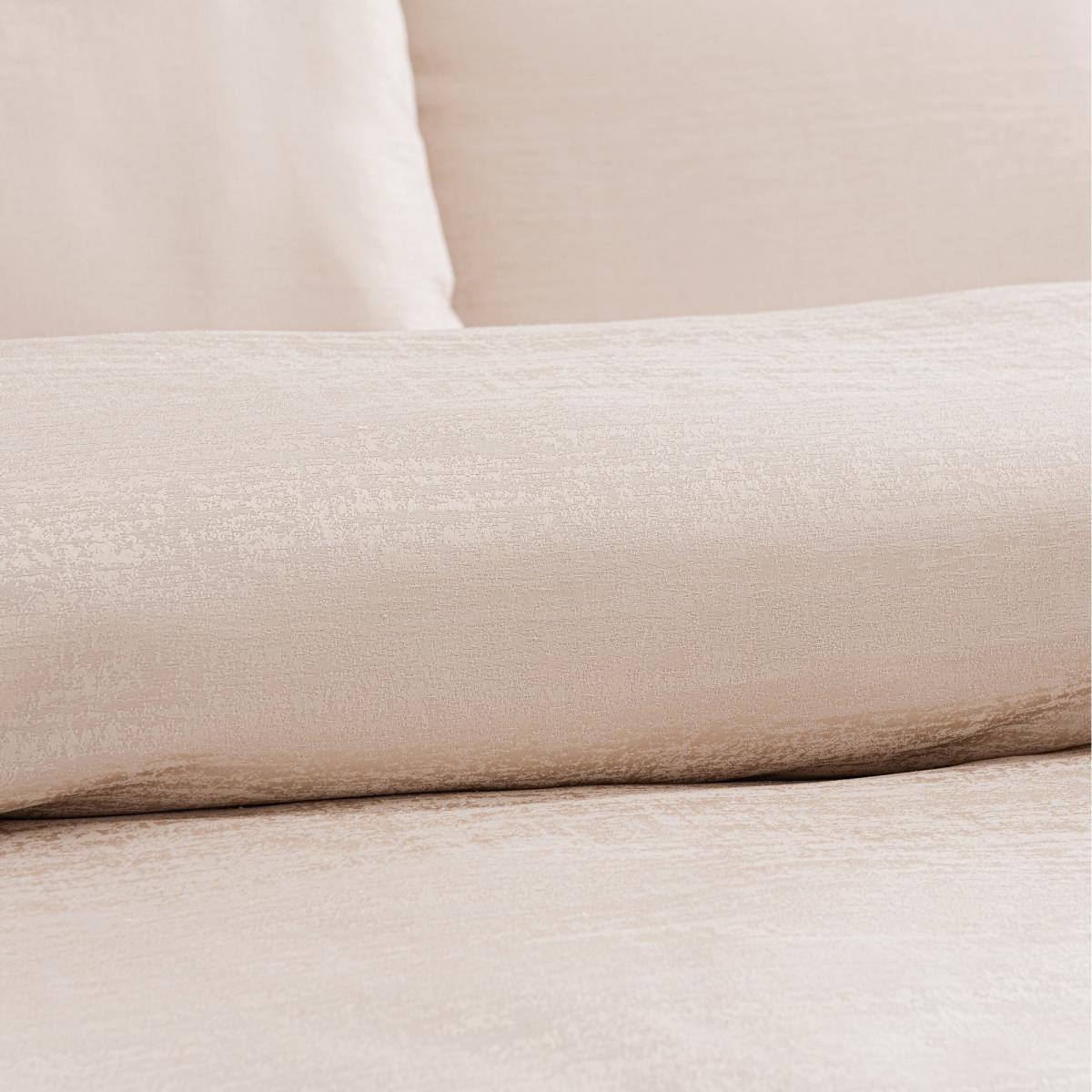Tegan Champagne Textured Duvet Cover and Pillowcase Set Champagne – image 5