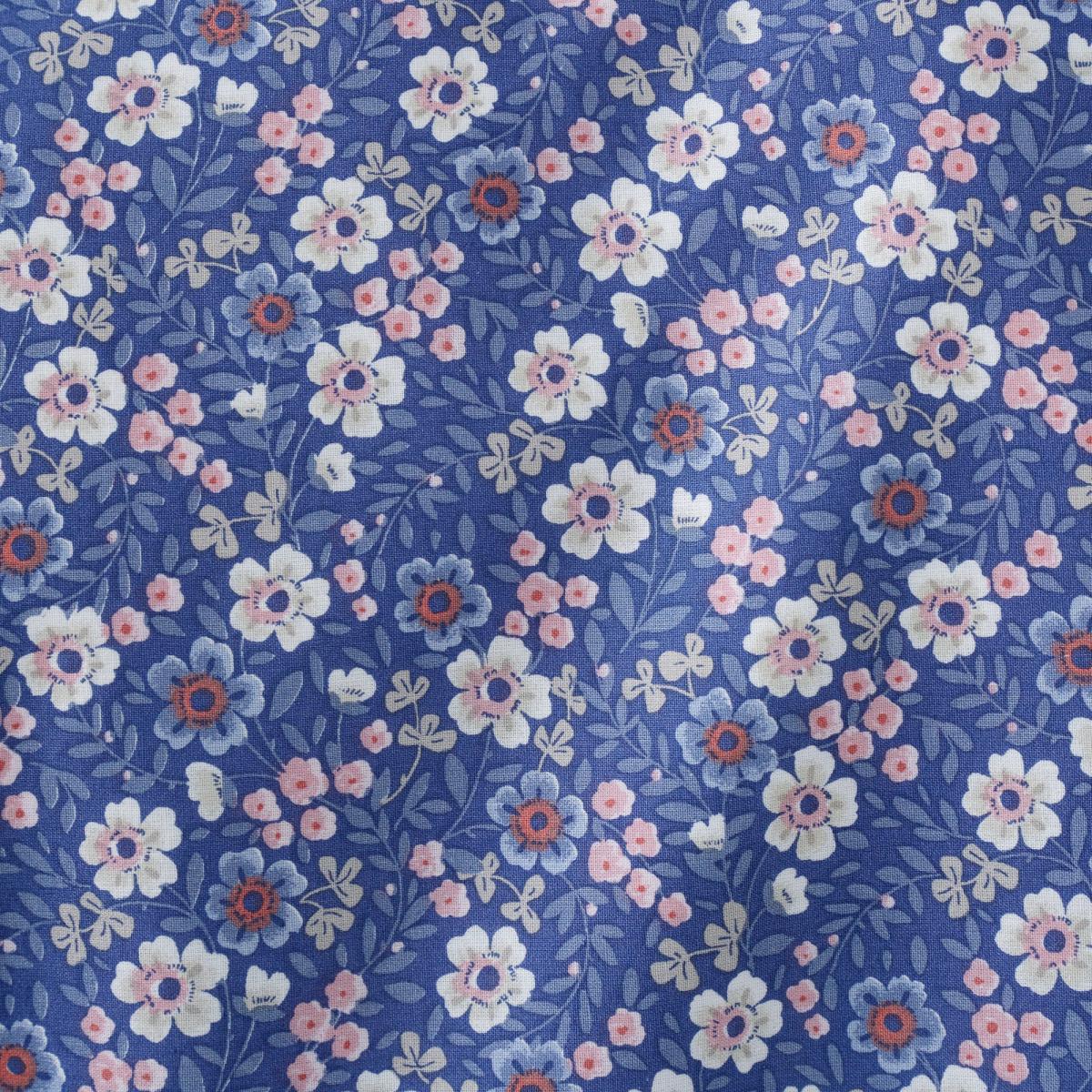 Bessie Ditsy Floral Navy 100% Cotton Reversible Duvet Cover and Pillowcase Set Navy (Blue) – image 5