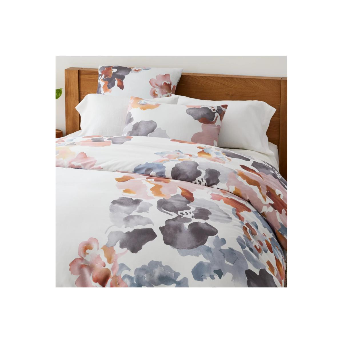 west elm Organic Cotton Floral Bedding, Multi – image 1