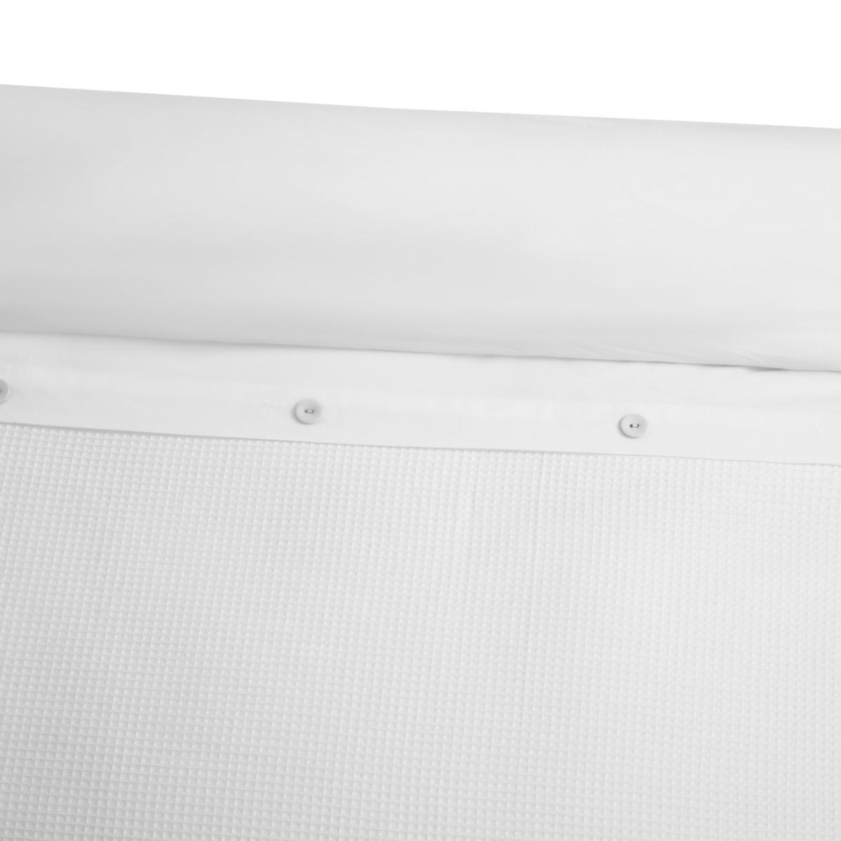 ANYDAY John Lewis & Partners Easy Care Bordered Waffle Duvet Cover Set, White – image 5
