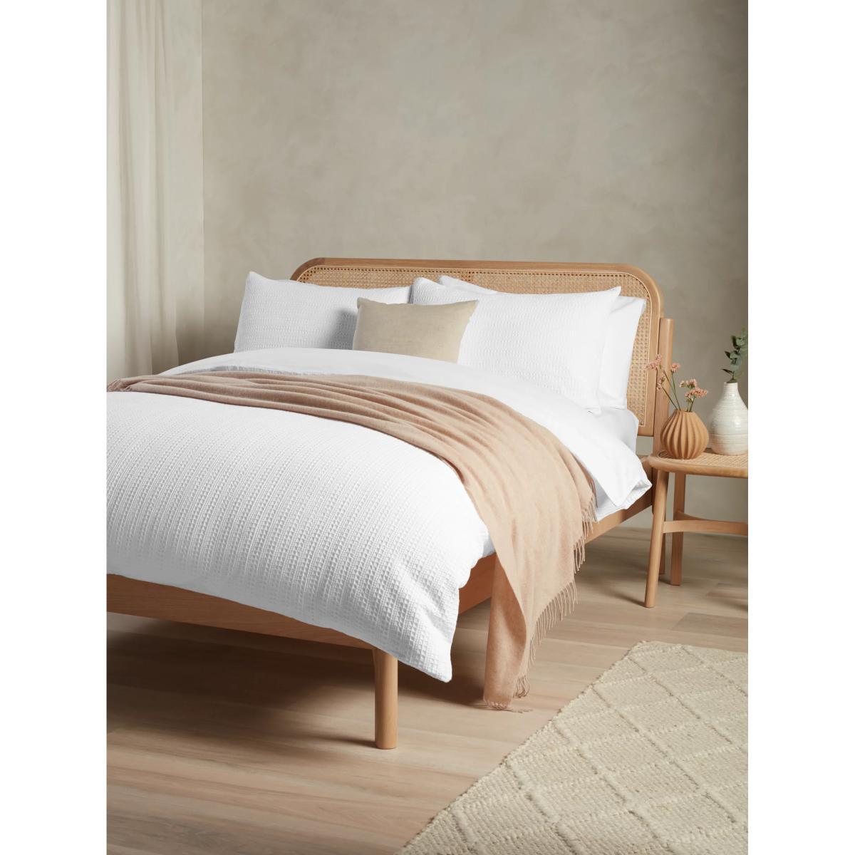John Lewis & Partners Stripe Waffle Bedding – image 1