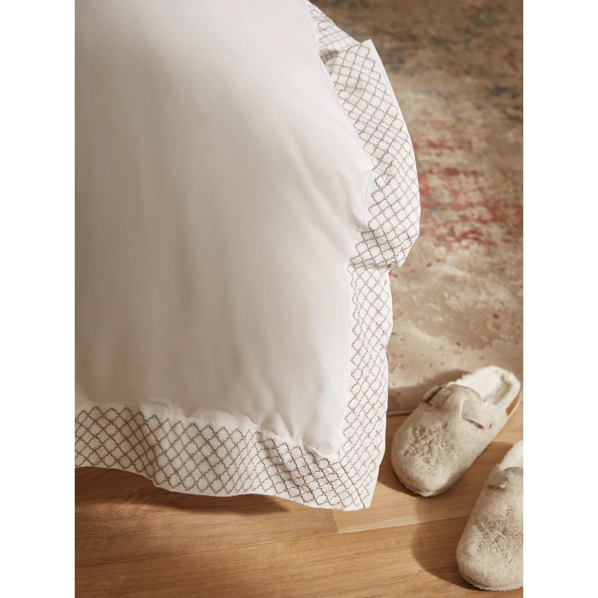 John Lewis & Partners Crisp and Fresh Rome Embroidered Cotton Bedding, White – image 3