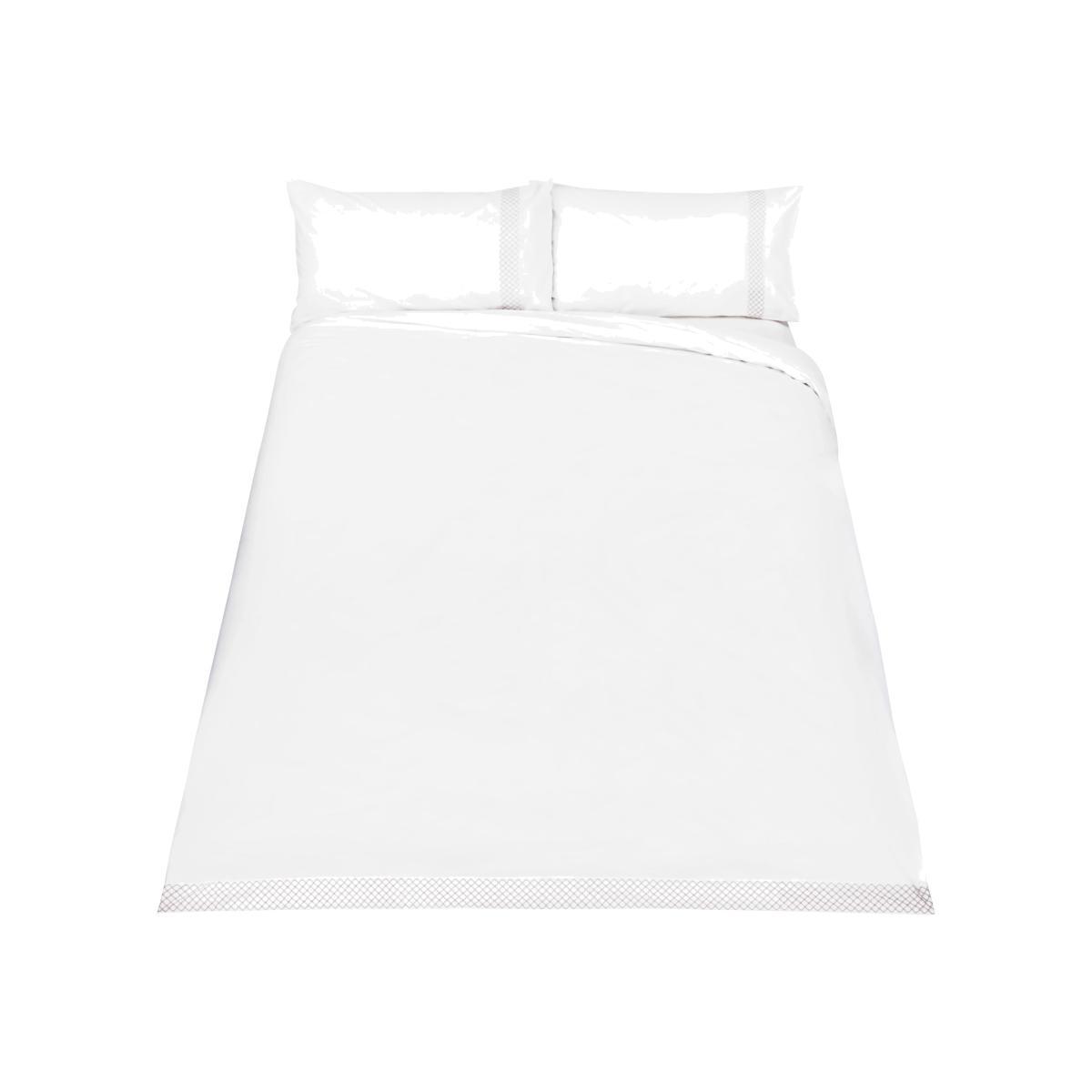John Lewis & Partners Crisp and Fresh Rome Embroidered Cotton Bedding, White – image 1