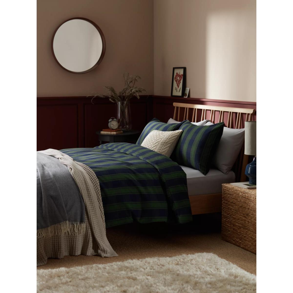 John Lewis Brushed Check Duvet Cover Set – image 3