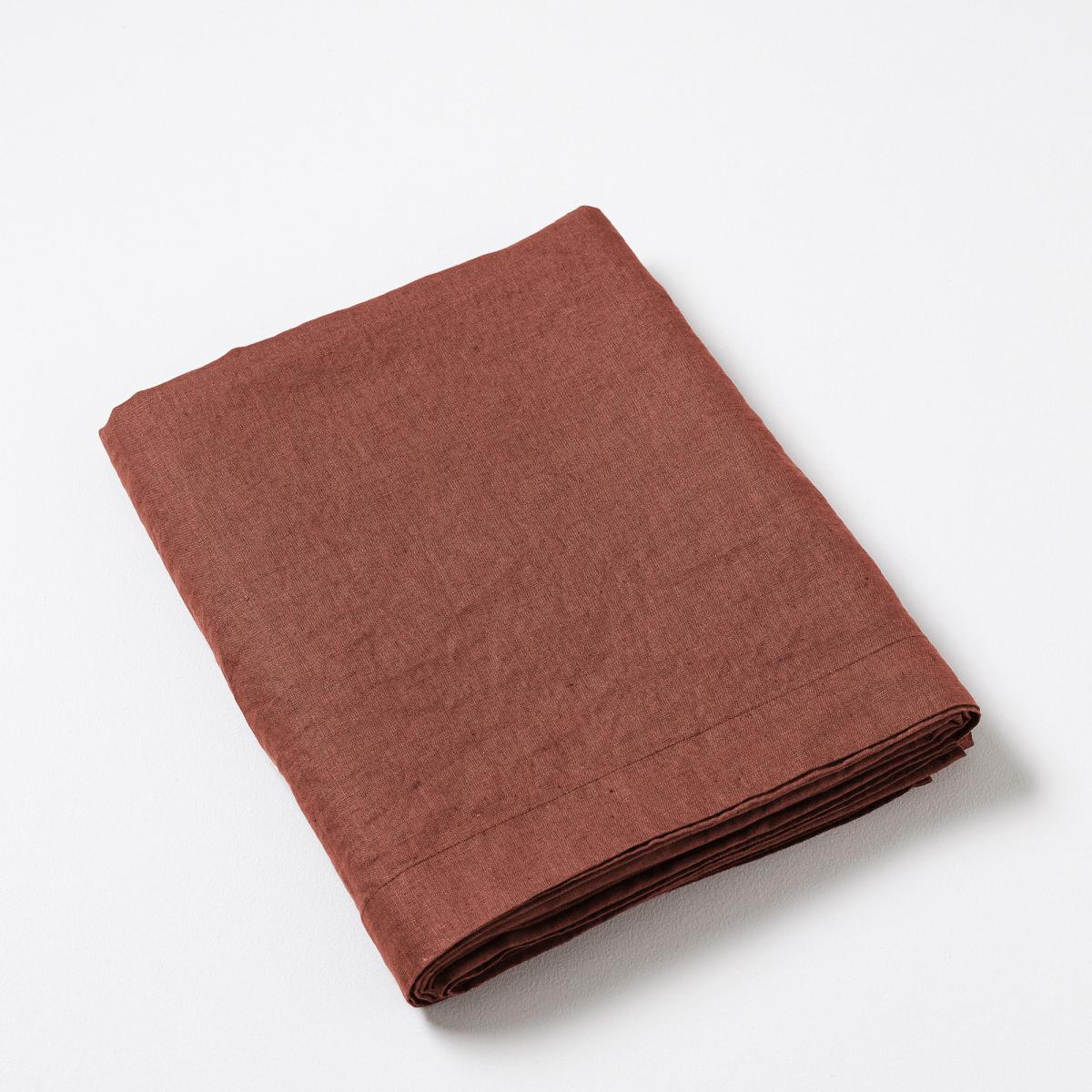 Elina Washed Linen Flat Sheet – image 1