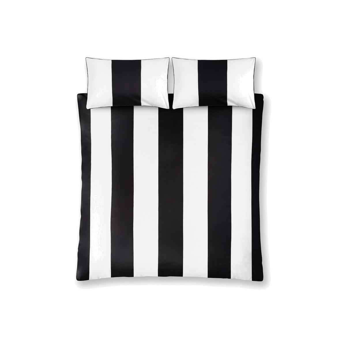 Monochrome Stripe Bed Set